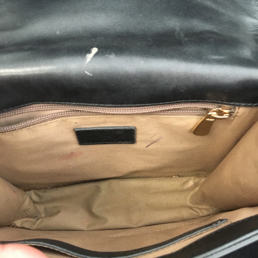 Lbfs361 Versace Collection Convertible Black Bag - image 5